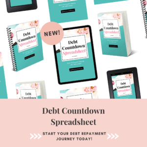 Get your debt countdown spreadsheet today!