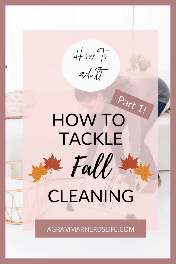 Pin: How to tackle Fall cleaning - part 1